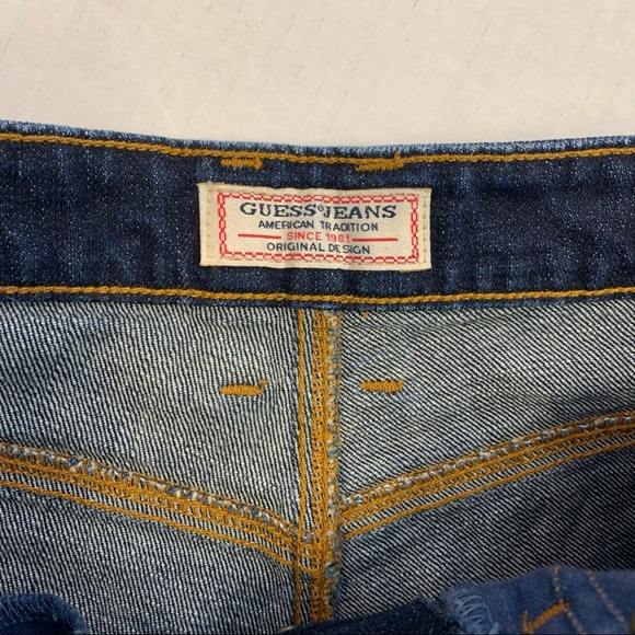 Guess high rise button fly denim Jean shorts Sz 27 - Picture 5 of 9